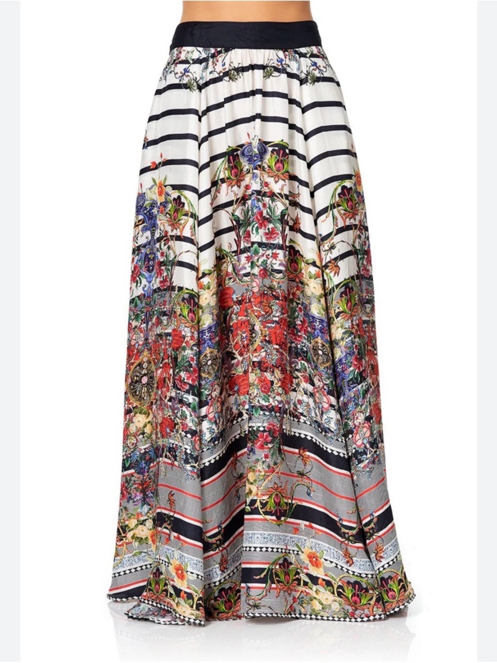 Camilla silk skirt